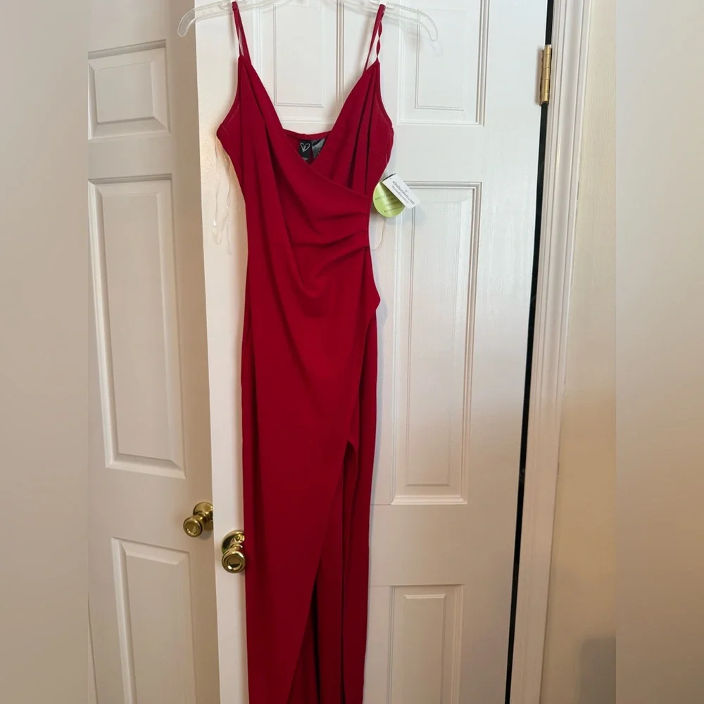 Windsor Red Asymmetrical Dress - Picture 1 of 3